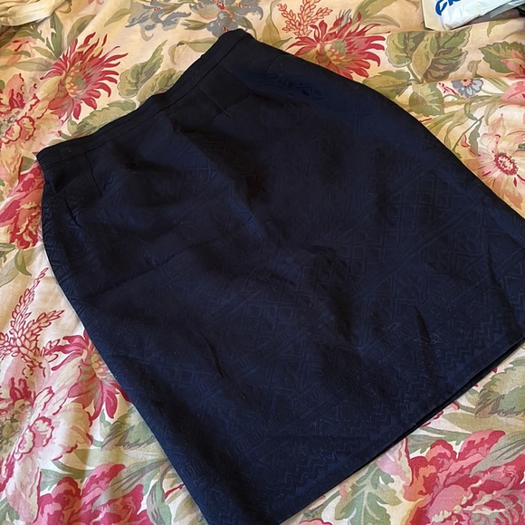 Vtg GIVENCHY Couture Size: EU 42 Monochrome Textured Classic Pencil Elegant NEW - Picture 14 of 16